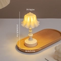Mini lily of the valley night light in white with dimensions 14.5cm height and 8cm width - S23 Lily of the Valley / White