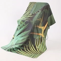 Tropical leaf and bird of paradise flower print microfiber beach towel on chair - G-Bird of Paradise and Tropical Leaf