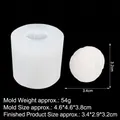 3D realistic lychee silicone mold for DIY candles and soap with detailed dimensions - 3# (B1130) / Clear