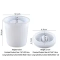 Moule en silicone pour bouteille de lotion cylindrique avec mesures précises - Flacon Lotion Cylindrique - Moule Moyen