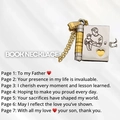 Book necklace in silver and gold finish featuring openable pages with engraved message - 48 Two-tone Dad Style Necklace