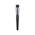 Brocha cóncava para base de maquillaje con cerdas negras y mango negro brillante - Brocha Cóncava / Negro Plata