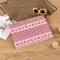 Spiral bound red plaid release paper notebook featuring cute cherry cover design - A5 / Red Cherry