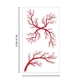 Waterproof Halloween vein tattoo XB-013 with red vessel patterns, 17x9.5cm - Vein Tattoo XB-013