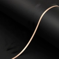Flat snake bone chain necklace in rose gold finish with elegant metallic luster - Herringbone Chain / Rose Gold