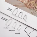S925 Sterlingsilber Anhängerschlaufen in Platin und Silber für DIY Schmuck - Klein / Weißgold