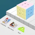 3x3 Macaron color puzzle cube set with display stand and instruction manual - 3x3 Macaron Color
