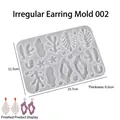Translucent silicone mold for irregular geometric earrings and resin DIY projects - Style 2 Irregular Earring Mold