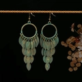 H2805-1 Bronze Leaf Tassel Earrings