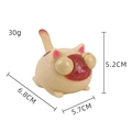 Wut-Katze Quetschspielzeug in Beige und Braun, 6,8x5,7x5,2cm zum Stressabbau - Khaki