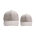 Classic corduroy baseball caps in beige for parents and kids outdoor sports wear - Parent-Child Set (2 Pcs) / Off White