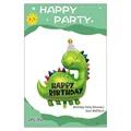 Green cartoon dinosaur foil balloon for birthday party decoration in 89x93cm size - Birthday Party Dinosaur