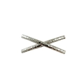 Barrette à cheveux argentée en forme de X avec texture martelée pour coiffure moderne - Argent Croisé Martelée