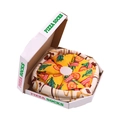 Creative pizza pattern mid-calf cotton socks folded in a unique mini pizza box - Vegetable Bacon Sushi Set