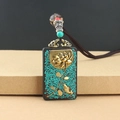 Ebony Lotus Fish Nepal Wushi Brand Necklace