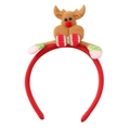 Weihnachts-Haarreif mit Rentier-Motiv und rotem Plüsch für festliche Kinderpartys - Rentier mit Fliege / 2# Rentier mit Fliege
