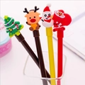 Christmas cartoon stationery pen set with Santa Claus and Reindeer toppers - Christmas Gel Pen 1pc