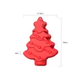 Red Christmas tree silicone cake mold for baking, dimensions 30cm x 21.5cm x 4cm - YH672 Christmas Tree Shape Mold / Red