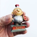 Handheld Roman soldier resin fridge magnet with red ROMA base souvenir figurine - Rome Sword Warrior