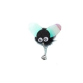 Plush insect cat toy variant with iridescent wings, googly eyes, and a silver bell charm - New White Eye Replacement Head