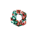 Chouchou de Noël avec motif à carreaux rouge et vert et imprimé de flocons de neige - Style 10 (Damier Rouge Vert Blanc)