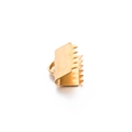 Golden stainless steel ribbon end crimp clasp connector for DIY jewelry making - 8.5MM / Gold
