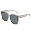 Polarized night vision sunglasses with transparent grey frame and grey lenses - Translucent Grey (Grey Lens)