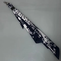 Vintage amerikanisches Baumwoll-Bandana in Marineblau mit weißen Anker-Motiven - Schal-Anhänger / Blauer Anker mit Ring