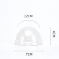 50pcs set clear dome lids for cupcakes with 7cm base and 4cm height dimensions - Transparent Lid for Cup