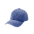 Detalle de gorra de béisbol de algodón lavado vintage con costuras y ojales transpirables - Talla Única (54cm) / Azul marino