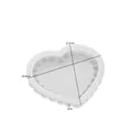Stampo in silicone bianco a forma di cuore con bolle per sottobicchieri e vassoi DIY - Sottobicchiere a Bolle a Forma di Cuore