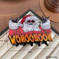 Cartoon Santa Claus hair claw clip with sunglasses for Christmas festive hair styling - Wild Santa Claus