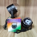 Black Bluetooth LED crystal magic ball stage light with USB cable and retail box - 5V USB Powered No Remote
