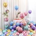 Thick metallic latex balloon set in gold blue purple silver for party decoration - 10 Inch 1.8g Metallic Assorted Colors 50Pcs