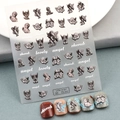 Autocollants ongles 5D baroque petit ange avec motifs chérubins rococo et textures relief - Petit Ange Texte Stéréoscopique 5D (TS-251)