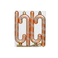 Set di bastoncini di zucchero natalizi color oro champagne con dettagli sulle misure - Stile Bastoncino di Zucchero/4 Pezzi