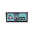 Pin de esmalte de control de juego retro en verde menta y púrpura para accesorios creativos - Estilo de Control de Juego Retro (C1731-2)