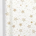 Waterproof white kraft paper with metallic gold stars and dots pattern for gift wrapping - Christmas Series Gold Star White / 43*300CM