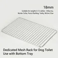 Dog toilet replacement metal grid with 18mm gaps for small dogs weighing 3-6kg - 18mm Separate Grid