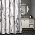 Rideau de douche imperméable à motif marbre blanc dans une salle de bain moderne - 150*180cm / YS-A Marbre Blanc