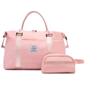 Sac de Voyage Et Pochette de Rangement Assortie / 27x55x18cm / Rose