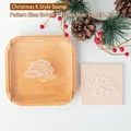 Merry Christmas Fondant-Stempel aus Acryl für festliche Plätzchen und DIY-Kuchen-Deko - Weihnachten Stil K