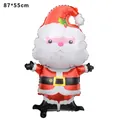 Cartoon Santa Claus foil balloon for Christmas party decoration, size 87x55cm - New Large Cute Santa / 87x55cm