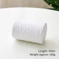 Rotolo di nastro di rafia bianco 100m per confezioni regalo di Natale e artigianato - Bianco (100m/rotolo)