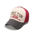 Bordado detallado en gorra de béisbol de algodón tricolor con el parche de New York - 56-60cm / Beige Rojo Gris (B)