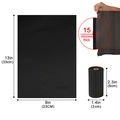 Biodegradable black pet waste bags in roll, 15 microns thick, size 13x9 inches for dogs - 1.5 Microns Fully Biodegradable Black
