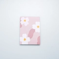 Mini floral shorthand notepad with pink cover and white flower pattern for students - Pink Daisy (SR2008-39)