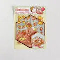 Creative 2.5D bakery scene DIY sticker set with cute rabbit and bear characters - Green Pet Dessert Shop