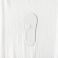 Minimalist ultra-thin white ice silk no-show socks with non-slip silicone heel grip - Deep Cut White