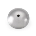 Dettaglio della perla a disco in acciaio inossidabile opaco argento con foro centrale per DIY - Dimensione 8mm (KLJ5581-Z)